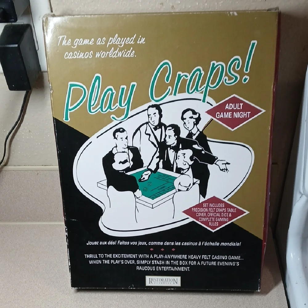 Restoration Hardware Casino Night Play Craps Set